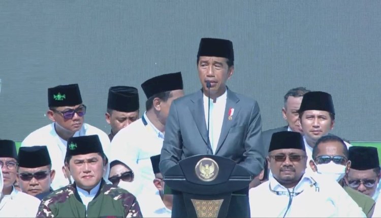 Presiden Jokowi di resepsi Satu Abad NU/ ist