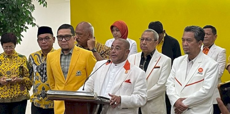 Sekjen DPP PKS, Habib Aboe Bakar Al Habsyi beri pernyataan usai kunjungi DPP Golkar/RMOL