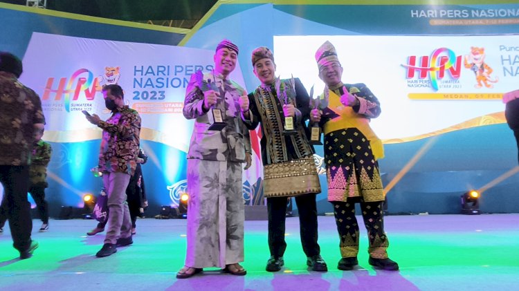 Wali Kota Eri menghadiri puncak peringatan HPN Tahun 2023 di Kota Medan/ist