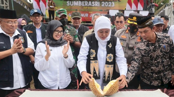 Gubernur Khofifah di Festival durian 