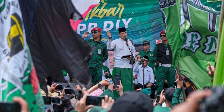 Sandiaga Salahuddin Uno saat hadiri salah satu acara PPP di Yogyakarta/Ist