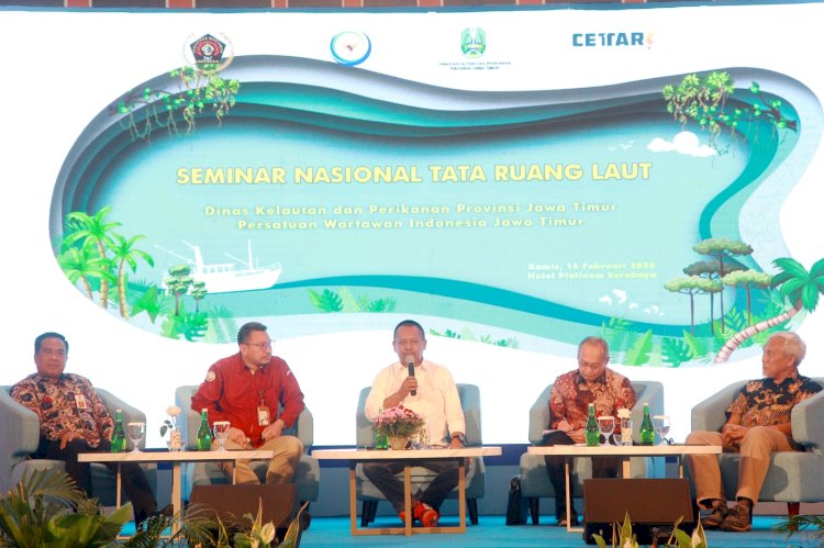 Seminar Nasional Pemanfaatan Ruang Pesisir dan Laut yang diadakan Persatuan Wartawan Indonesia (PWI) Jawa Timur di Hotel Platinum, Jalan Tunjungan, Surabaya, Kamis (16/2)/ist