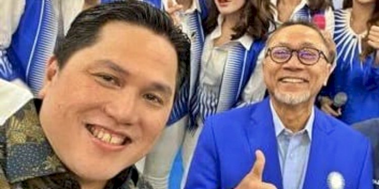 Erick Thohir bersama Zulkifli Hasan/Net