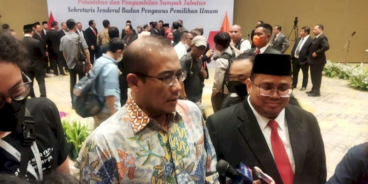 Ketua KPU Hasyim Asyari saat ditemui usai pelantikan Sekretaris Jenderal Bawaslu RI di Hotel Sultan, Jalan Gatot Subroto, Bendungan Hilir, Jakarta Selatan, Jumat (17/2)/RMOL