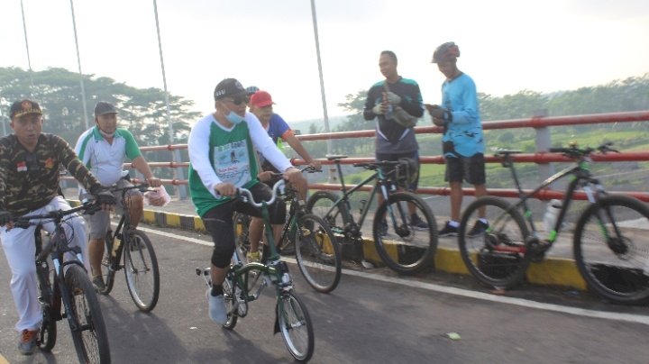 SBA saat gowes bersama warga nahdliyin.