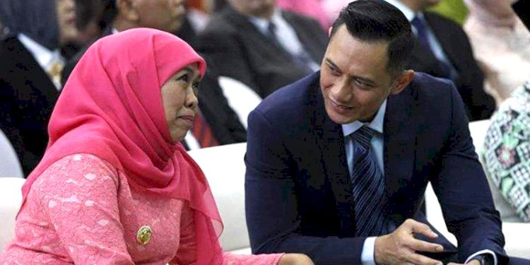 Agus Harimurti Yudhoyono alias AHY dan Khofifah Indar Parawansa/Net