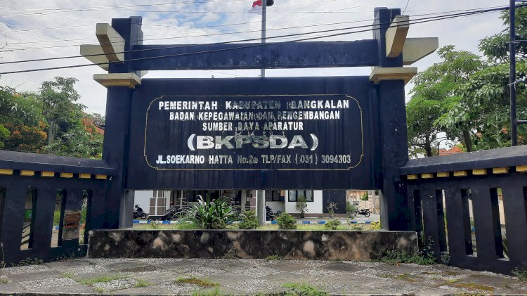 Kantor Badan Kepegawaian dan Pengembangan Sumber Daya Aparatur (BKPSDA) Kabupaten Bangkalan/RMOLJatim