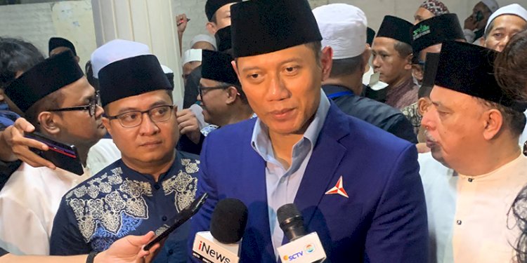 Ketua Umum Demokrat Agus Harimurti Yudhoyono (AHY) saat ditemui usai menghadiri haul ke-12 KH Zainuddin MZ/RMOL