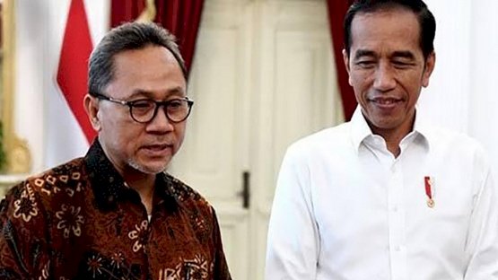 Zulkifli Hasan dan Presiden Jokowi/ RMOLJatim