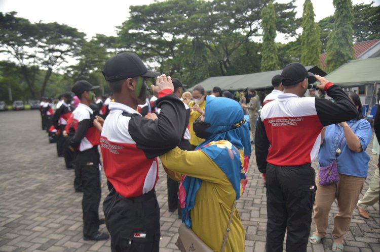 Anak Surabaya mengikuti Sekolah Kebangsaan Pemkot Surabaya di Lanudal Juanda/ist