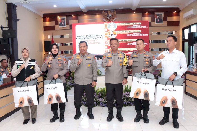 Kapolda Jatim Irjen Toni Harmanto saat kunjungan kerja di Polres Lamongan./Ist
