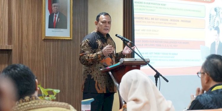 Ketua KPK, Firli Bahuri dalam kegiatan PKN Tingkat I Angkatan LVI Tahun 2023 di ASN Corporate University/RMOL