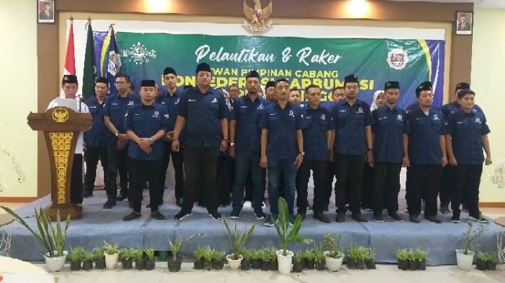 Caption : Pelantikan DPC Konfederasi Sarbumusi Kota Probolinggo