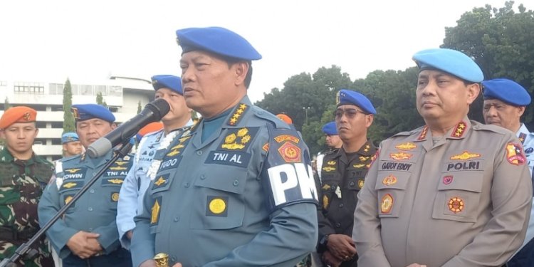 Panglima TNI Laksamana Yudo Margono di Mabes TNI Cilangkap, Jakarta Timur, Rabu (8/3)/RMOL