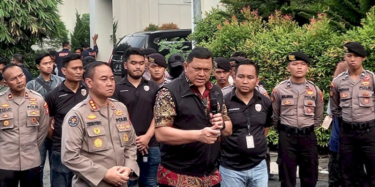 Direktur Reserse Kriminal Umum Polda Metro Jaya Kombes Hengki Haryadi memberikan keterangan pers usai rekonstruksi penganiayaan David/RMOL