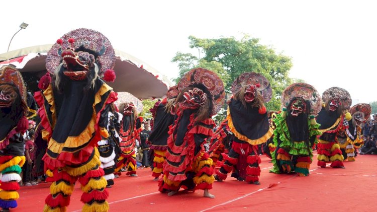 Foto : Seribu Barong yang akan tampil di hari jadi kabupaten kediri