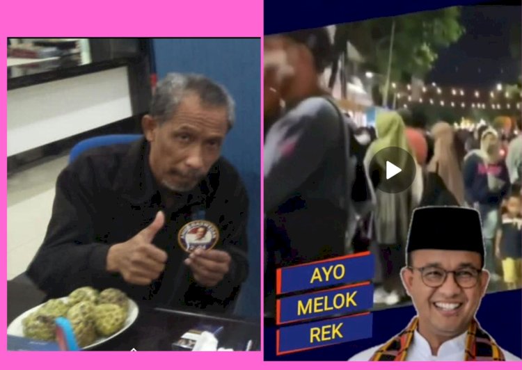 Seniman Suroboyo Oyon Zimbar merilis video pendek Parikan Suroboyo 'Mlaku-Mlaku nang Tunjungan' untuk menyambut kehadiran Anies Baswedan/repro