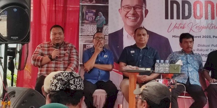 Wakil Ketua DPP PKS, Handy Risza (paling kiri) di Jalan Jatinegara Timur Raya, RT. 01/02, Balimester, Jatinegara, Jakarta Timur, Minggu (12/3)/RMOL