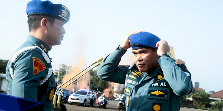 KSAL Laksamana Muhammad Ali menerima baret Puspomal/Ist