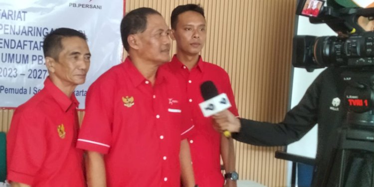 Ketua TPP, Dr Herman Chaniago, saat diwawancara wartawan/Ist