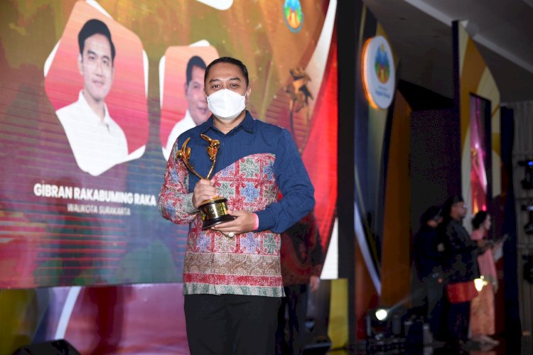 Wali Kota Eri Cahyadi usai menerima penghargaan dari Presiden RI Joko Widodo di Gedung Dhanapala, Kementerian Keuangan, Jakarta Pusat/ist