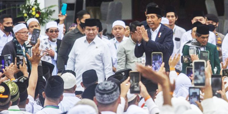 Presiden Joko Widodo saat menghadiri acara istigosah di Kalimantan Selatan/Net