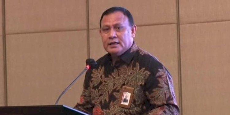 Ketua KPK Firli Bahuri saat menyampaikan arahan di hadapan kepala daerah dalam rapat koordinasi pimpinan kementerian/lembaga program pemberantasan korupsi pemerintah daerah dan peluncuran indikator MCP tahun 2023/RMOL