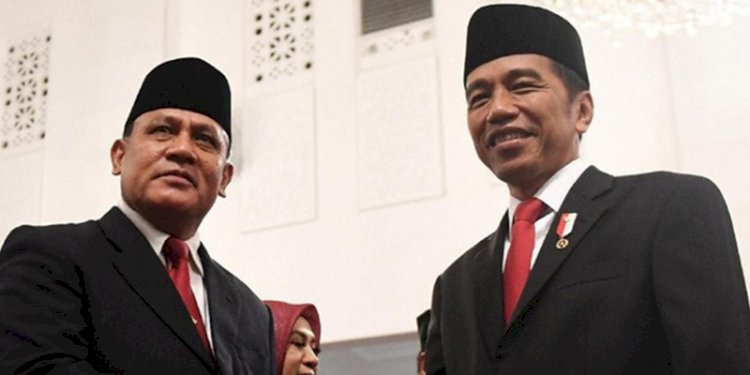 Ketua KPK RI Firli Bahuri bersama Presiden RI Joko Widodo dalam satu kesempatan/Net