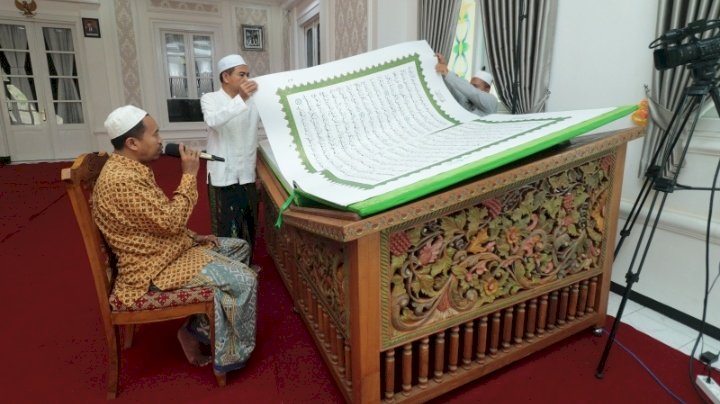 Caption : Penyelenggaraan Khotmil Qur'an Di Rumdin Wali Kota Probolinggo.