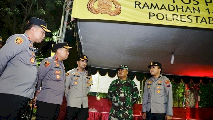 Pengamanan di pos Pantau 