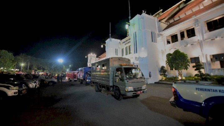 Teks foto: Apel gabungan operasi skala besar cipta kondisi/RMOLJatim