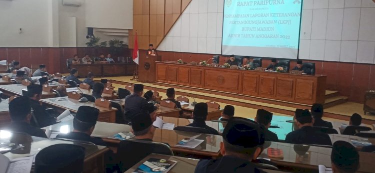 Suasana rapat paripurna DPRD Kabupaten Madiun/RMOLJatim