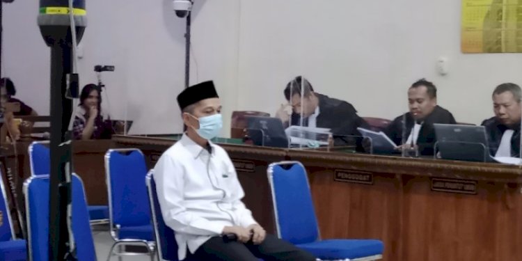 Karomani menjadi saksi untuk terdakwa Heryandi dan Muhammad Basri di Pengadilan Negeri Tanjungkarang/RMOLLampung