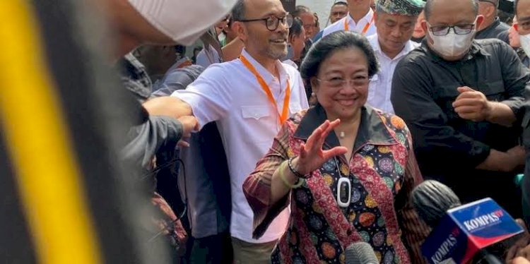 Ketua Umum DPP PDI Perjuangan Megawati Soekarnoputri di Lapangan Parkir Timur Senayan, Jakarta Pusat, Minggu (19/3)/RMOL