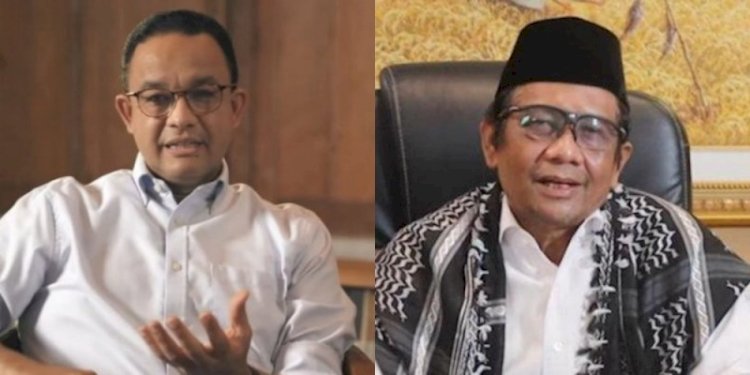 Anies Baswedan dan Mahfud MD