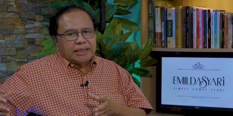 Ekonom senior Rizal Ramli saat menjadi pembicara dalam podcast Novel Baswedan/Repro