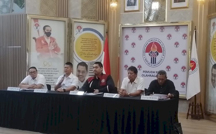 Kemenpora, KONI, KOI dan Tim Review saat rapat koordinasi pembahasan finalisasi kontingen SEA Games Kamboja di Kemenpora, Jakarta/RMOLJatim