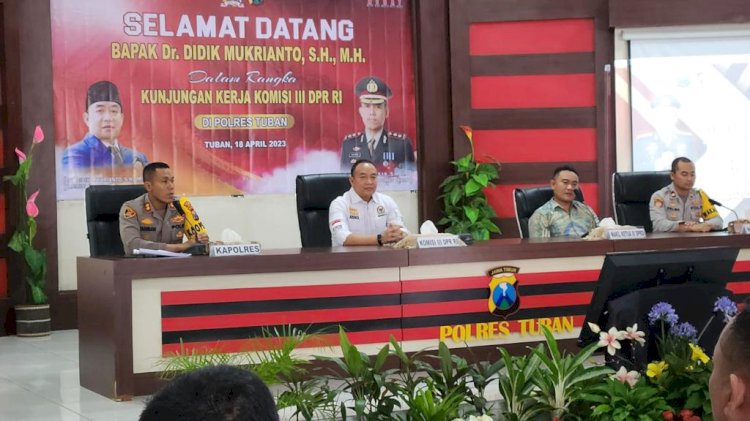 Kunjungan Kerja Reses DR. Didik Mukrianto Komisi III/Badan Anggaran/DPR RI Dapil Jatim IX Fraksi Partai Demokrat di Polres Tuban/RMOLJatim 