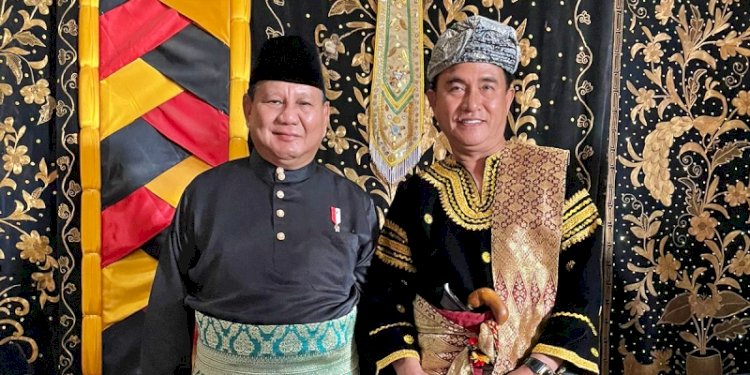 Ketua Umum Partai Gerindra Prabowo Subianto dan Ketua Umum Partai Bulan Bintang (PBB) Yusril Ihza Mahendra/Ist