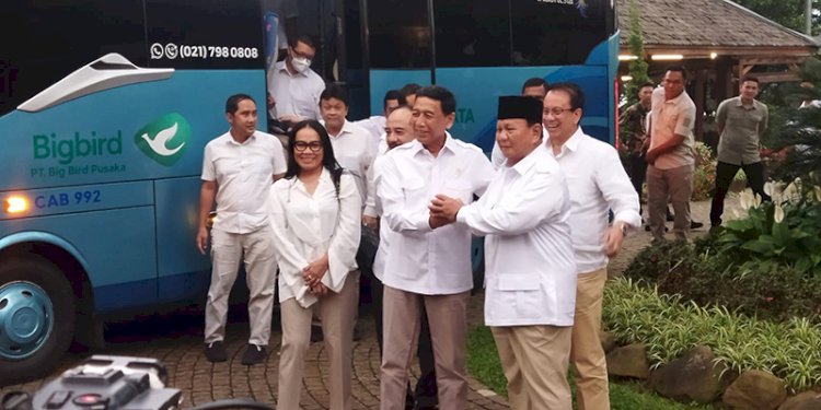 Wiranto menyambangi Prabowo Subianto di Hambalang/RMOL