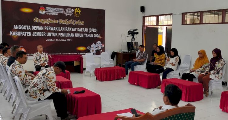 Rakor Internal KPU Kabupaten Jember Tahapan Pendaftaran Bacaleg/RMOLJatim 