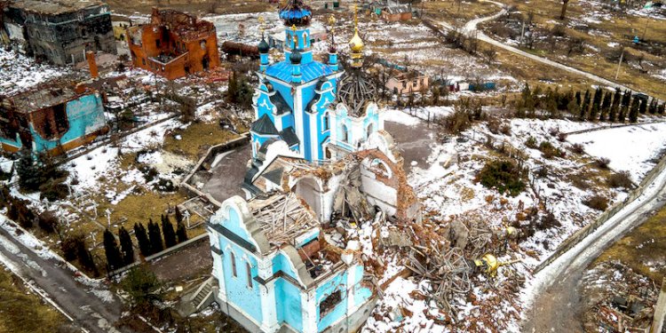 Kehancuran kota Bohorodychne, Donetsk, Ukraina, akibat pengeboman Rusia 17 Agustus 2022/Ist