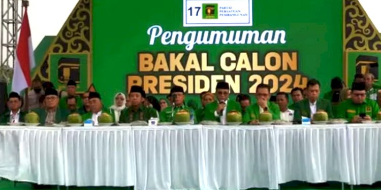 PPP saat deklarasi mendukung Ganjar Pranowo sebagai bakal calon presiden 2024/Ist