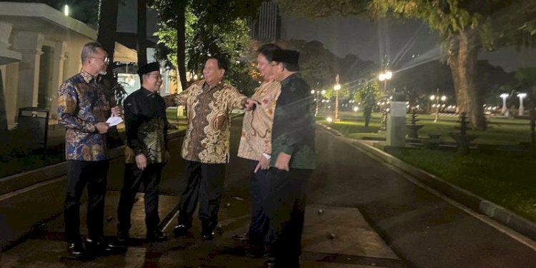 Ketum Partai koalisi yang menjalani pertemuan di Istana Negara/Ist