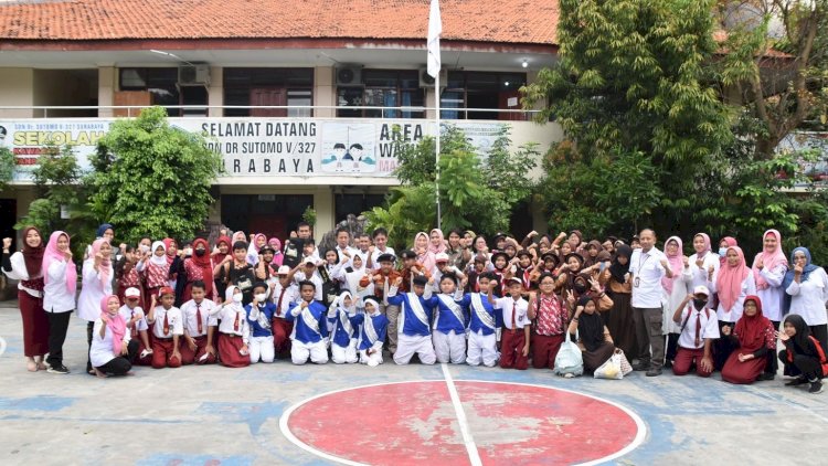 Teks foto: Duta Trantibum di sekolah SD, SMP, dan SMA/ist