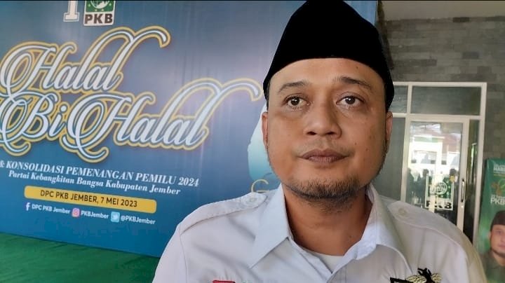 Ketua DPC PKB, HM Ayub Junaidi, di Kantor DPC PKB Jember/Ist