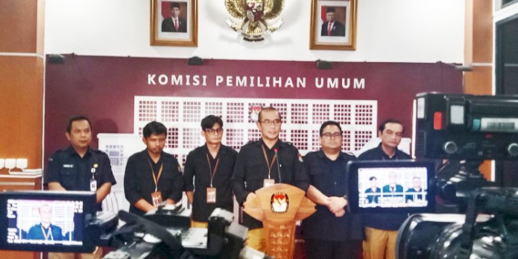 Ketua KPU RI Hasyim Asyari saat jumpa pers di Kantor KPU, Menteng, Jakarta Pusat/RMOL