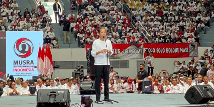 Presiden Joko Widodo saat tampil di forum Musyawarah Rakyat (Musra)/RMOL