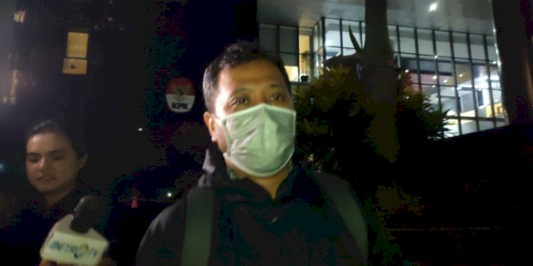Gangsar Sulaksono usai diperiksa KPK Senin malam (15/5)/RMOL