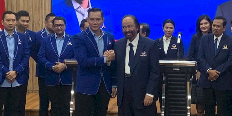 Agus Harimurti Yudhoyono dan Surya Paloh, kemesraan Demokrat dan Nasdem/RMOL